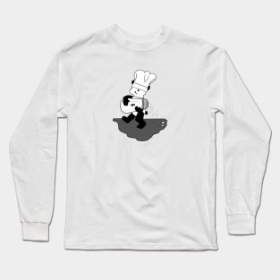 Panda Chef Makes a Mess Long Sleeve T-Shirt